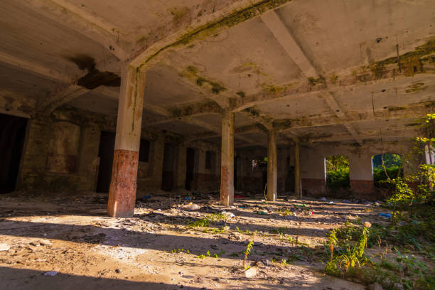 istock Bulgaria Abandoned Post apocalyptic Ruined Building 1344515754
