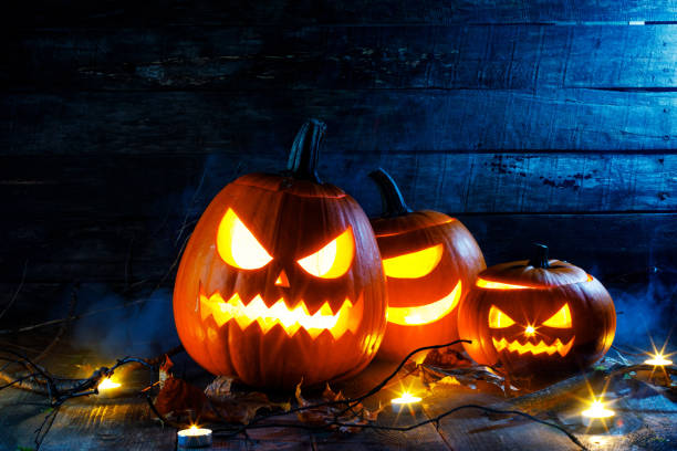 istock Halloween pumpkins head jack o lantern 1344525060