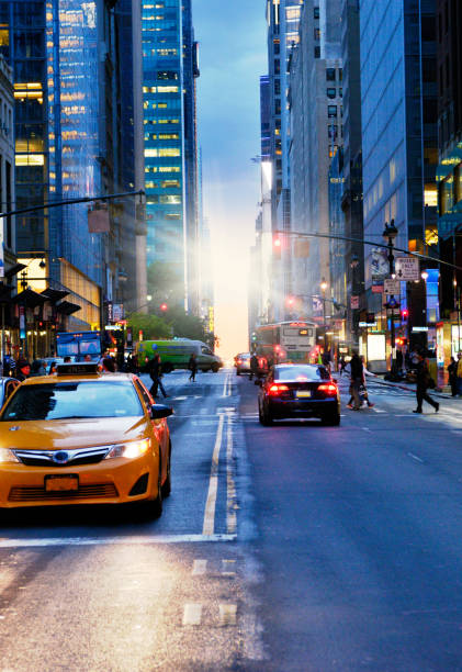 istock Manhattanhenge, NYC. 1344537380