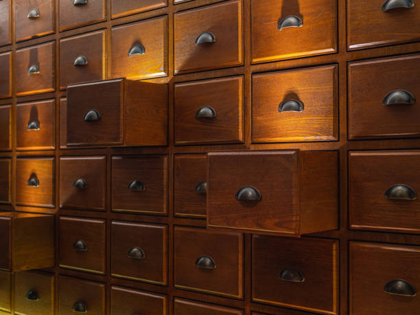 istock Chinese medicine shop cabinet 1344539055