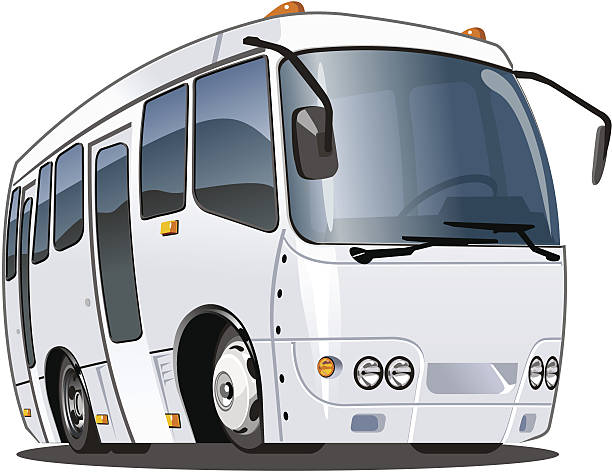 Illustration Of A White Coach On A White Background Stock Illustration -  Download Image Now - iStock
