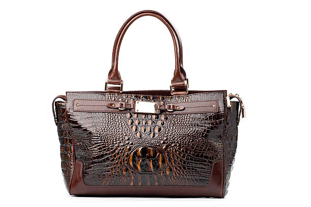 istock Luxury female handbag over white 134454750