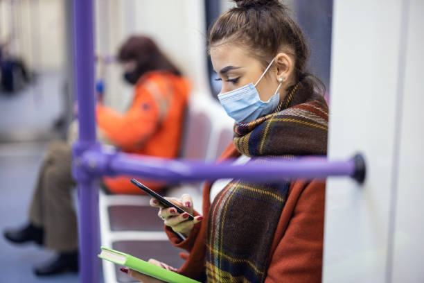 istock Young woman looking at her phone 1344549622