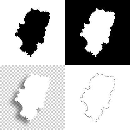 Map of Aragon for your own design. Four maps with editable stroke included in the bundle: - One black map on a white background. - One blank map on a black background. - One white map with shadow on a blank background (for easy change background or texture). - One line map with only a thin black outline (in a line art style). The layers are named to facilitate your customization. Vector Illustration (EPS10, well layered and grouped). Easy to edit, manipulate, resize or colorize. Vector and Jpeg file of different sizes.