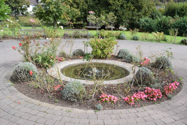 istock fountain area, park in Braubach 1344551531