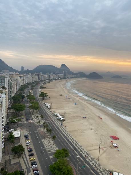 istock Sunrise in Copacabana beach 1344553260