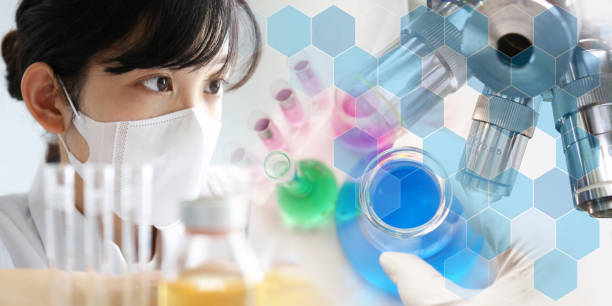 образ медицинской концепции - laboratory equipment technician laboratory chemist стоковые фото и изображения
