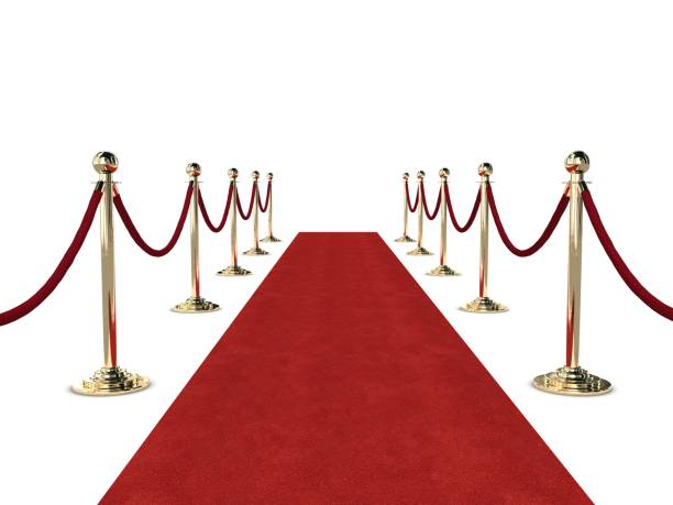 red carpet - entrance sign imagens e fotografias de stock