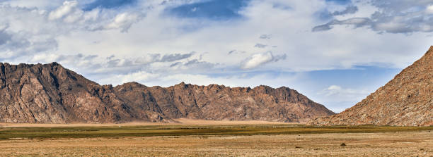 istock Mountain valley. Best pastures in Mongolia 1344560105