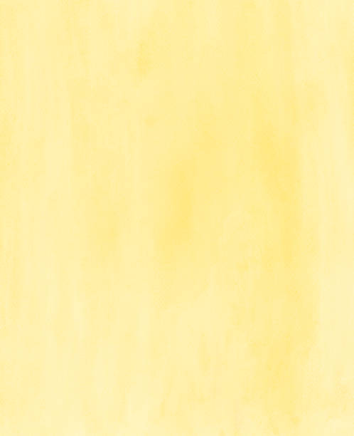 最小限の明るいマリーゴールドイエローカラー水彩テクスチャ絵画抽象的な背景。ハンドメイド、オーガニック、オリジナル、高解像度のスキャンされたファイル技術。 - 黄色 ストックフォトと画像