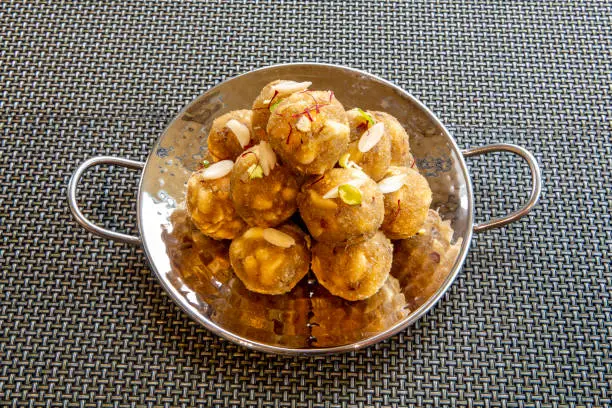 Indian Food Gond ke laddoo, sweet Dink laddu also known as Dinkache ladoo is made using edible gum with dry fruits is made and enjoyed especially northern part of India in winter season