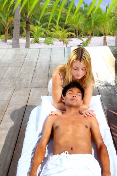 istock massage therapy stretch head neck outdoor 1344575685