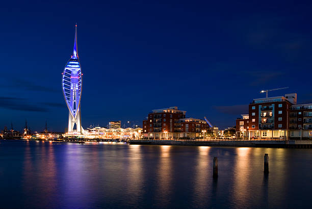 Spinakker Tower, Gunwharf Quays, Portsmouth stock photo