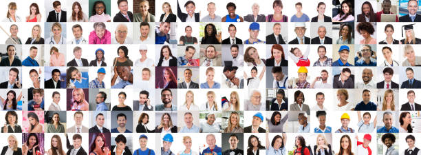 istock People Face Headshots. Diverse Group Avatars 1344577258