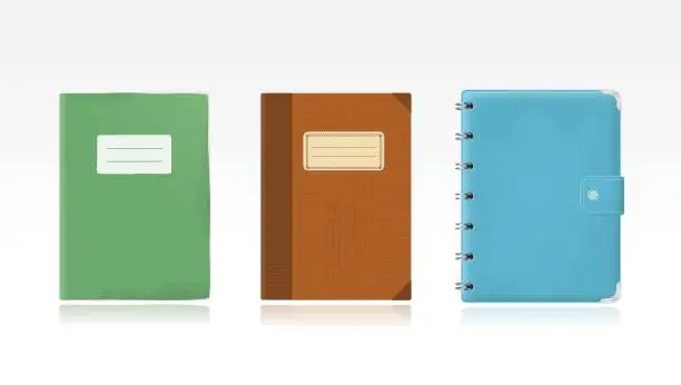 Vector illustration of Notebooks