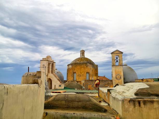 istock abbey san michele Procida bell tower with domes 1344579020