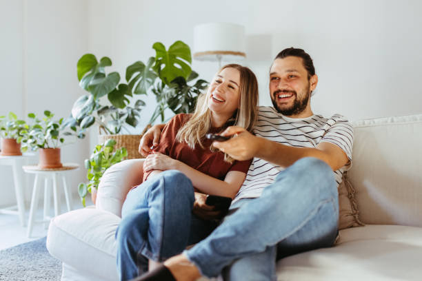 istock Couple having great time at home 1344581510