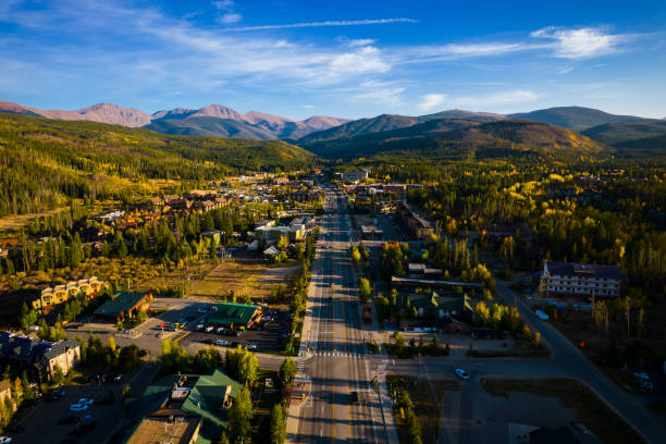 istock Winter Park Colorado during Fall September Aerial Views 1344582824