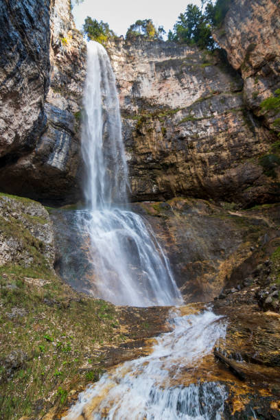 istock Tret waterfall. Italy. Dolomite. Alps. 1344587860