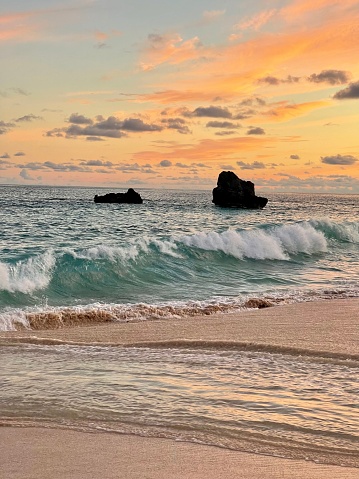 Autumn in Bermuda brings a passing hurricane, adding beautiful colours to the evening skies.
