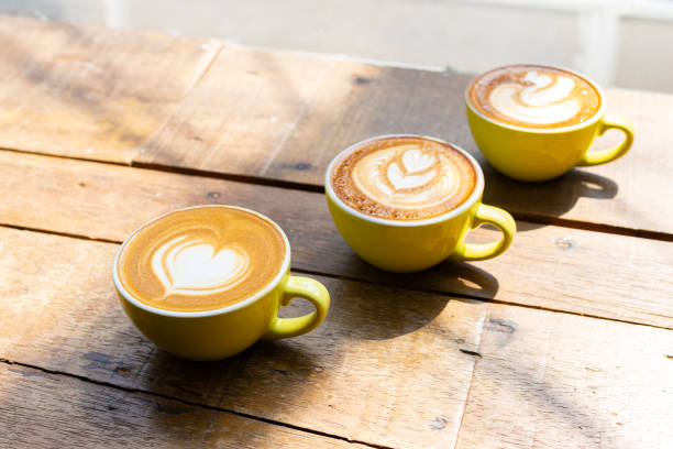 istock Latte coffee or cappuccino coffee 1344588729