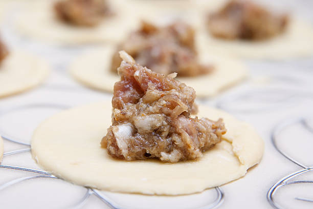 istock Ready to cooking pelmen - traditional russian dish 134458998