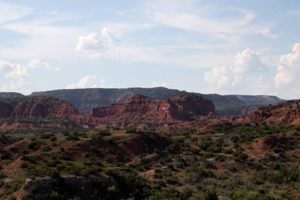 istock Caprock Canyon Wall Landscape Under Blue Clouded Skies 1344592382
