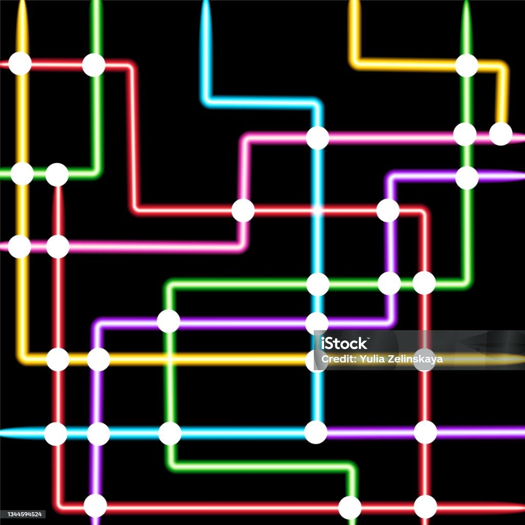 Abstract Metro Line Abstract Metro Map Stock Illustration - Download Image Now ...