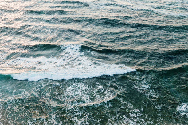 istock Sea with waves as seen from above 1344599039