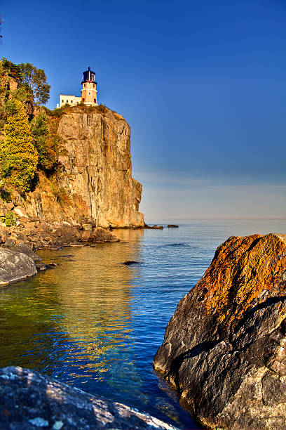 faro - split rock lighthouse fotografías e imágenes de stock