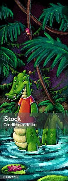 Crocodile Stock Illustration - Download Image Now - Animal Teeth, Animal Wildlife, Animals Hunting