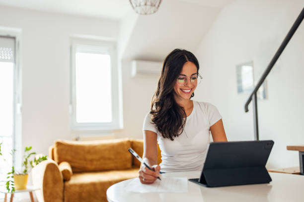 istock Adult woman, preparing for a speech. 1344600534