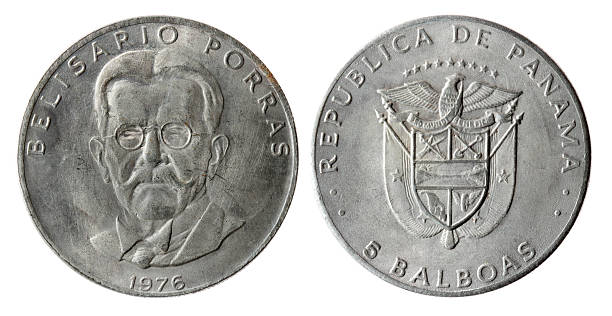 istock Old coin of Panama 134460590