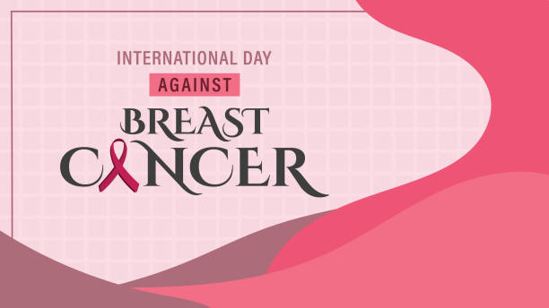 International day against Breast Cancer wallpaper background in abstract design International day against Breast Cancer wallpaper background in abstract design illustration banner breast cancer symbol for facebook stock illustrations