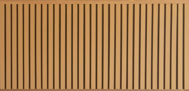 istock Natural wood slats wall or lath line arrange. Flooring pattern surface texture. Close-up of interior architecture material for design decoration background. 1344617177