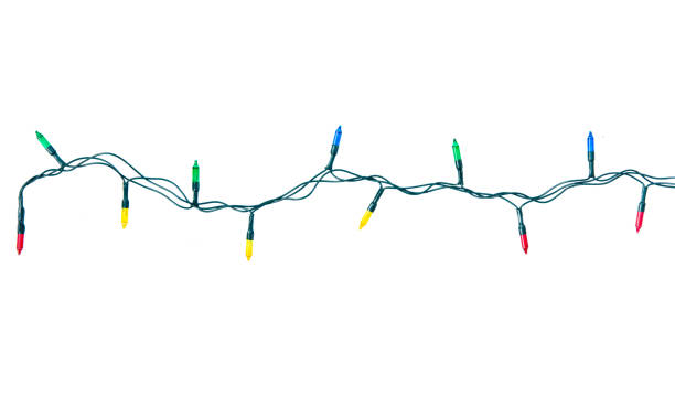 istock Christmas lights isolated on white 1344617346