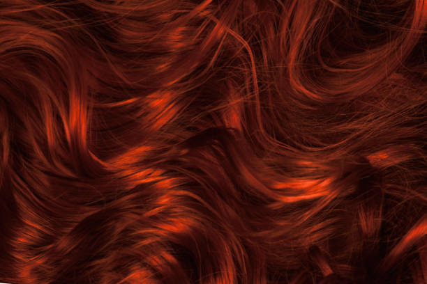 istock Red hair background. Curly red hair. 1344622621