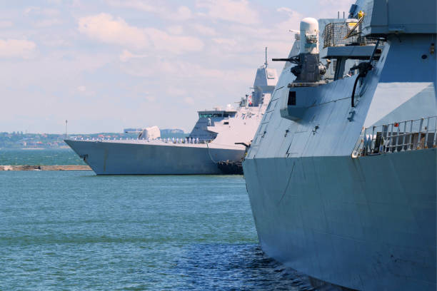 istock Warships port visit 1344625198