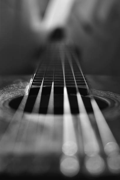 Guitar Part of a guitar acoustic music photos stock pictures, royalty-free photos & images