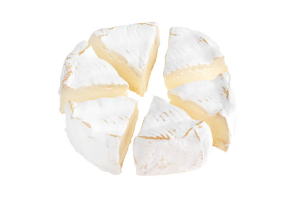 istock Camembert on a white background. Camembert cheese close-up on a white background. 1344636323