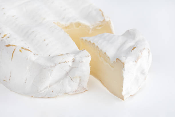 istock Camembert on a white background. Camembert cheese close-up on a white background. 1344636459