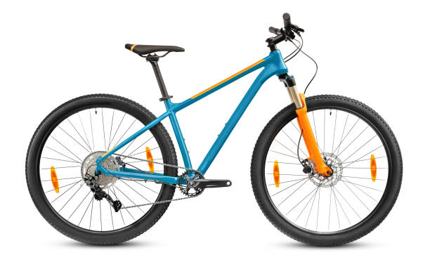 istock Blue 29er mountain bike isolated on white background. 1344641206