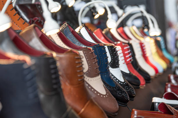 istock Spanish handmade leather shoes for men, handcrafted in Spain 1344644332