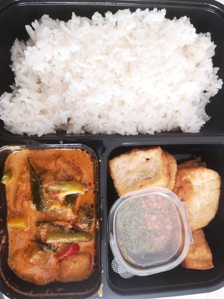istock Roster chicken and tofu with rice 1344647900