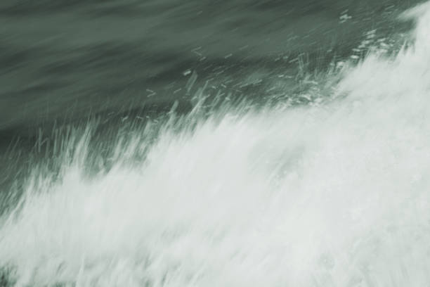 Blur abstract background. Water spray from a boat or ship