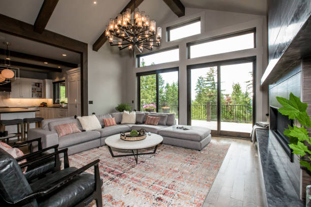 istock Huge great room with opening to kitchen 1344651230
