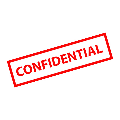 Confidential Stamp. Confidentia Sign. Vector Illustration