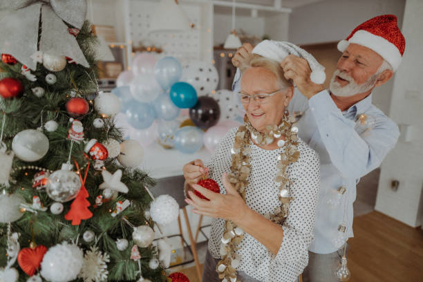 istock Senior couple preparing for Christmas 1344657975