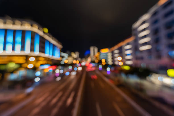 Free Stock Photo of Blurry Photo of a City Street at Night | Download ...
