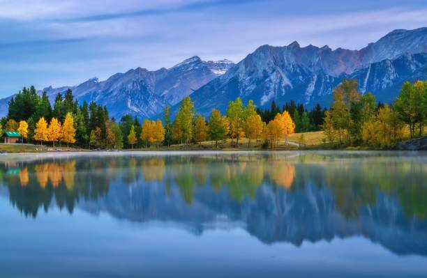 istock Fall Mountain Landscape At Quarry Lake 1344667226